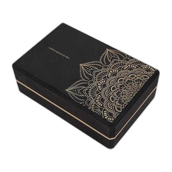 EVA foam yoga block with mandala pattern — view 2