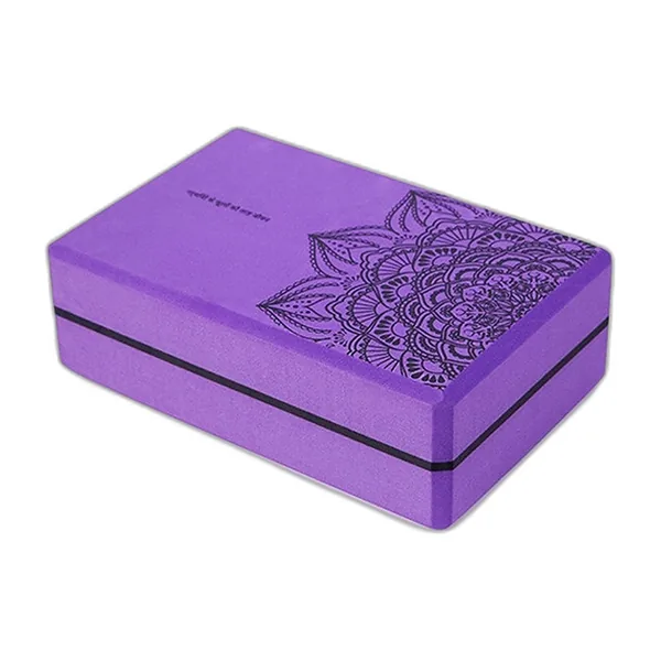 EVA foam yoga block with mandala pattern — view 3