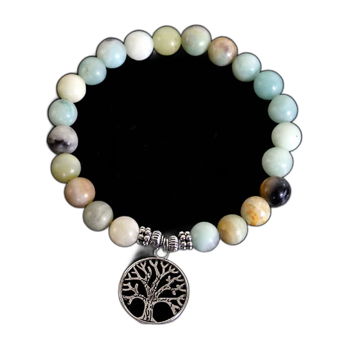Amazonite mala bracelet, choice of charm — photo 4 of 4