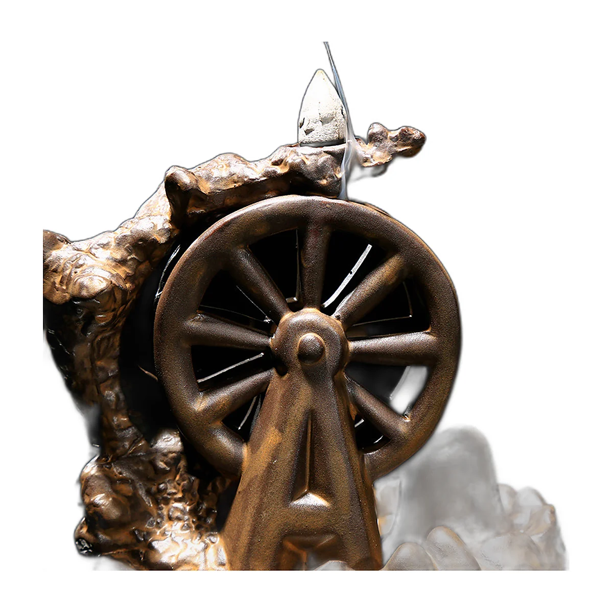 Ceramic backflow incense burner, water wheel — photo 5 of 5