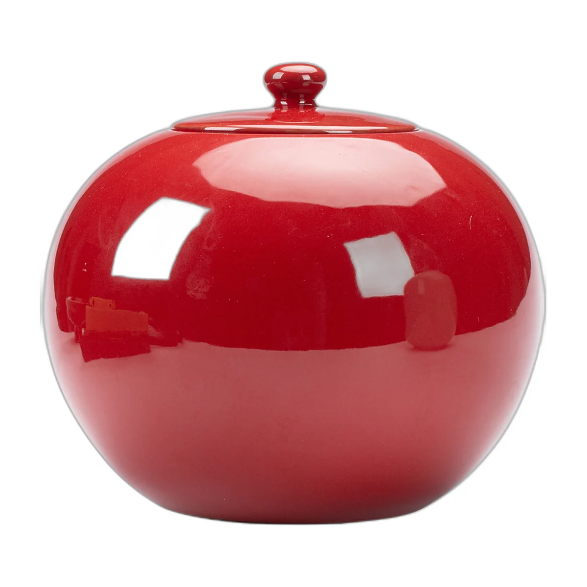 Large glazed porcelain tea jar, 3.8 litres — photo 4 of 5