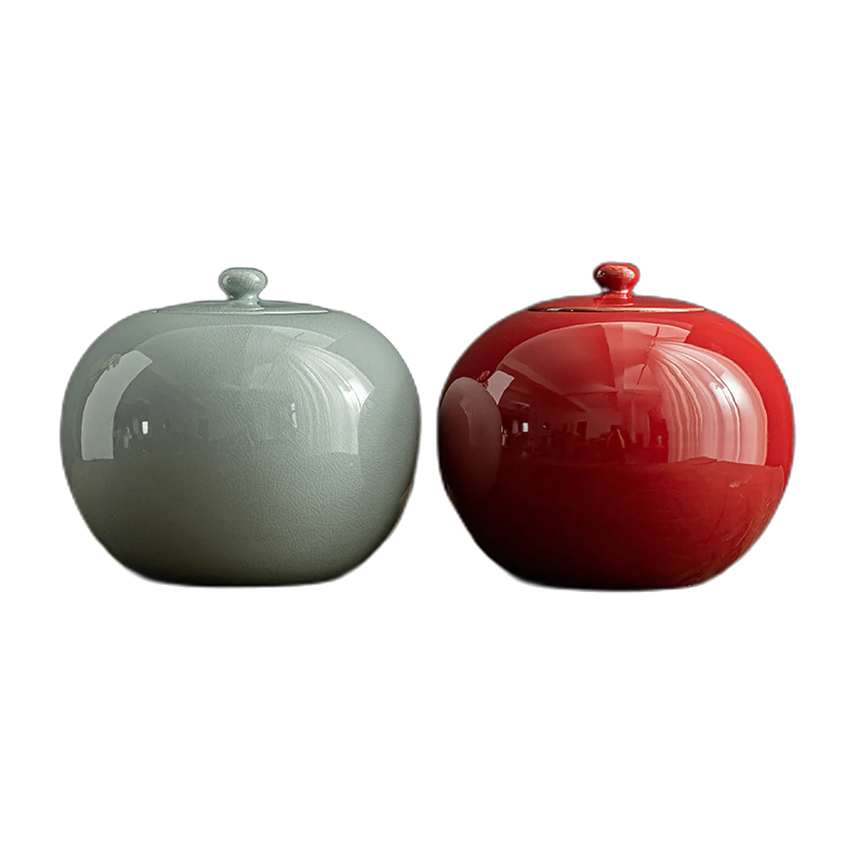 Large glazed porcelain tea jar, 3.8 litres — photo 5 of 5