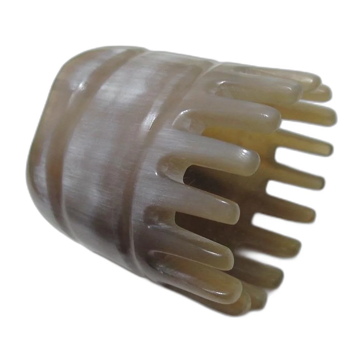 Wide-tooth buffalo horn massage comb — photo 2 of 2