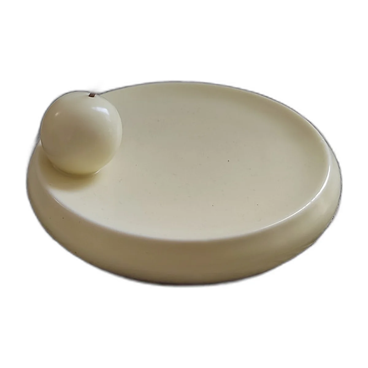 Ceramic incense holder, 13.5 cm dish with ball — photo 3 of 4