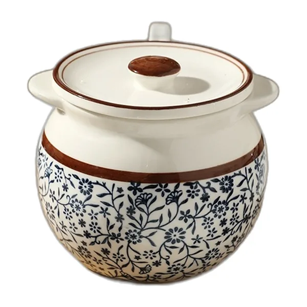 700 ml lidded ceramic jar for ghee or spices — view 3