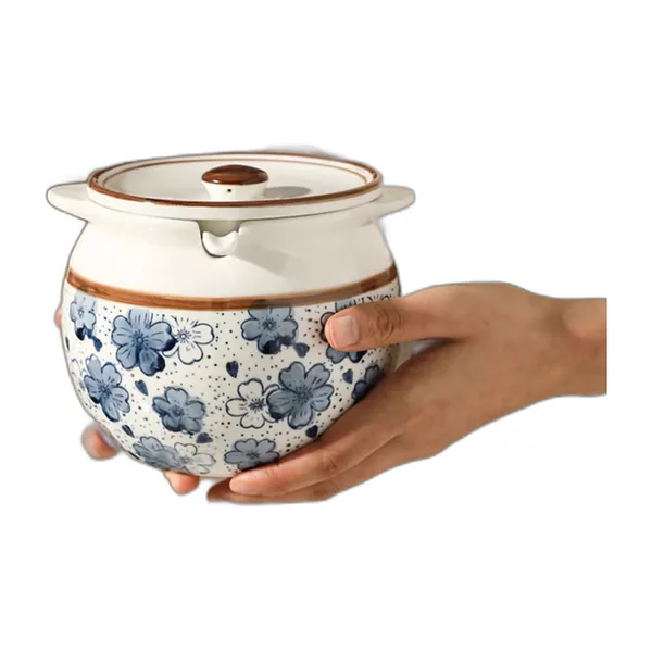 700 ml lidded ceramic jar for ghee or spices — view 4