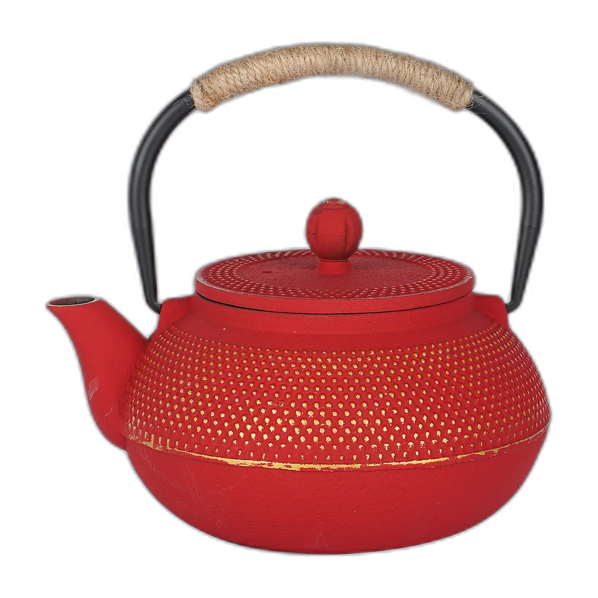 Cast iron teapot, 800 ml, hobnail pattern — photo 3 of 3