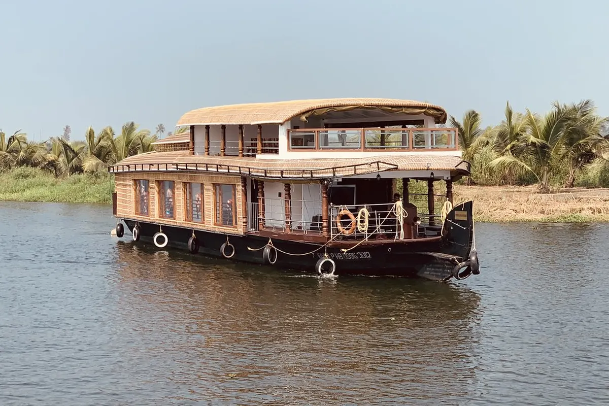 A houseboat on the Kerala backwaters